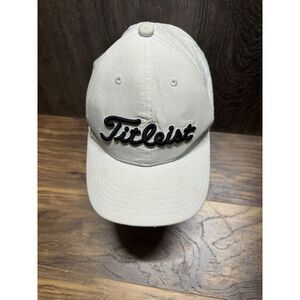 Titleist Golf Sports‎ Mesh FJ/ProV1 Fitted Golf Hat COLOR: White Adjustable OSFM